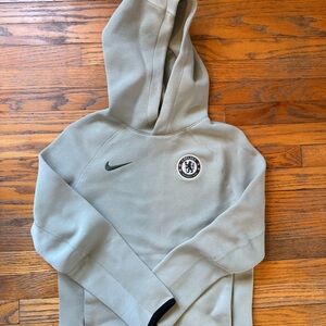 Nike Olive Hoodie with Chelsea FC Badge